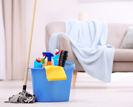 أساسيات التنظيف في المنزل